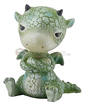 【中古】【輸入品・未使用】2.75インチコールドキャスト樹脂グリーンSulkyドラゴンフルのPout Figurine