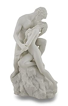 【中古】【インポート品・未当て嵌める】Resin Sculptures White Marble Finish The Lovers Statue Nude Sculpture 6 X 25糎 X 11糎 White