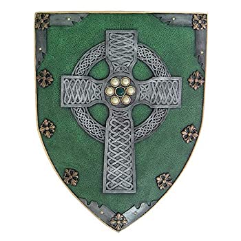 【中古】【輸入品・未使用】Celtic Cross Warriors Faith Shield Wall Sculpture Decor