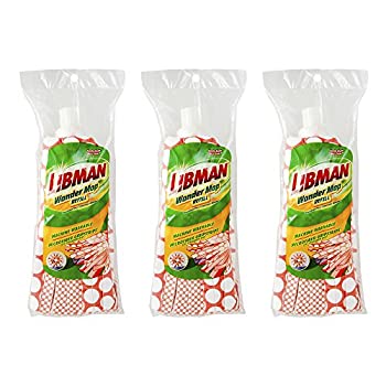 【中古】【輸入品・未使用】Libman Wonder 詰め替えパック ? 強力掃除用 ? 3つの吸収ウェットモップ交換ヘッドハードウッド、タイル、ビニール用。洗濯機洗い可能、11.5イン