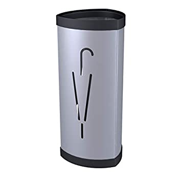 【中古】【39shop】【輸入品・未使用】(Metallic★Gray) - Alba Triangular Umbrella Stand Metallic Grey with Black Plastic Trim (PMTRIA2M)（新古品）｜アトリエ絵利奈