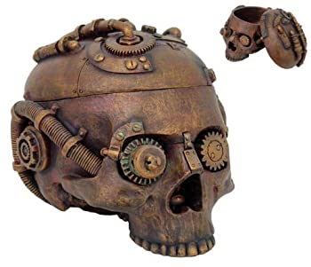 【中古】【39shop】【輸入品・未使用】スチームパンクスカルボックスロボットGearhead半分ヘッド(新古品)|アトリエ絵利奈