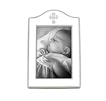 【中古】【輸入品・未使用】Reed & Barton Abbey Cross 5x7 Picture Frame
