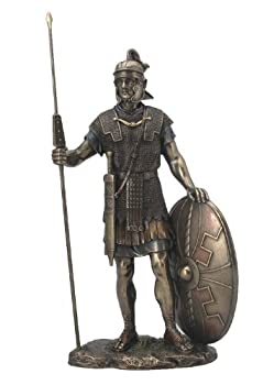 【中古】【39shop】【輸入品・未使用】Roman★Warrior With Spear And Shield Statue Sculpture(新古品)|アトリエ絵利奈