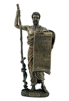 【中古】【輸入品・未使用】古代ギリシャの図Hippocrates Cos with Hippocratic Oath Cold Cast Bronze Statue