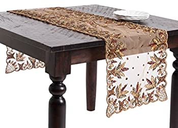 【中古】【インポート品・未当て嵌める】SARO LIFESTYLE マルチ色つや ハンドビーズデザイン 時刻表伝令 - 16inx72in 矩形