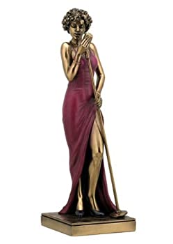 【中古】【輸入品・未使用】Female Singer Statue Sculpture Figurine - Jazz Band Collection