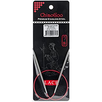 【中古】【輸入品・未使用】ChiaoGoo 16-Inch Red Lace Stainless Steel Circular Knitting Needles 2.5/3mm by ChiaoGoo
