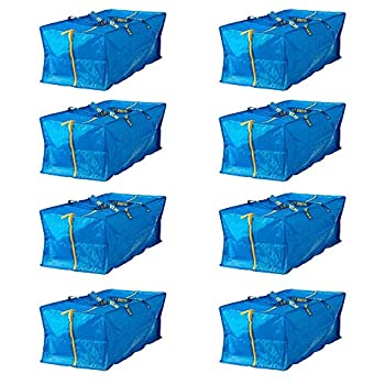 【中古】【輸入品・未使用】(8 Pack) - Ikea 901.491.48 Frakta Storage Bag Blue 8 Pack