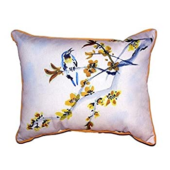 【中古】【39shop】【輸入品・未使用】Betsy★Drake sn521?Bird &レンギョウ枕、、11?" x14?"（新古品）｜アトリエ絵利奈