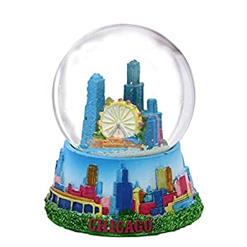【中古】【輸入品・未使用】Chicago Skyline 65mm Large Snowglobe