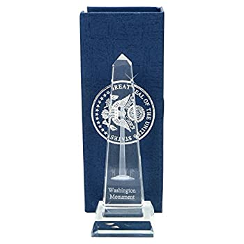 【中古】【39shop】【輸入品・未使用】City★Souvenirs 5インチ クリスタル ワシントン モニュメント像 レプリカ ギフトボックス入り（新古品）｜アトリエ絵利奈