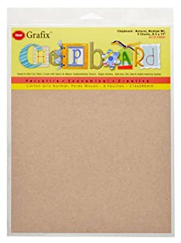 【中古】【輸入品・未使用】Grafix 8-1/2インチ x 11インチ 天然チップボードシート 6枚パック