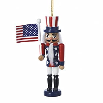 【中古】【39shop】【輸入品・未使用】Kurt★Adler アメリカ国旗くるみ割り人形 クリスマスオーナメント（新古品）｜アトリエ絵利奈