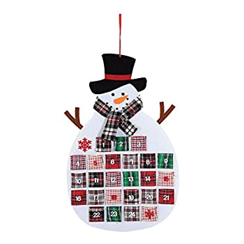 【中古】【輸入品・未使用】C & FホームPlaid雪だるまカレンダー28?\
