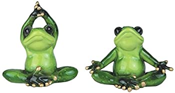 【中古】【39shop】【輸入品・未使用】StealStreet★ss-g-61187?Green Frog withブラックEyes実装ヨガFigurineセット、3.75?"(新古品)|アトリエ絵利奈