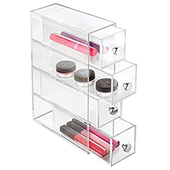【中古】【39shop】【輸入品・未使用】InterDesign★化粧品 小物 収納 ボックス 4段 縦でも横でもタワー Clarity クリア 36560EJ(新古品)|アトリエ絵利奈