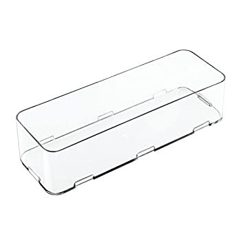 【中古】【39shop】【輸入品・未使用】InterDesign★洗面所 化粧品 小物 収納 ボックス 組み合わせ式 Clarity 10 x 30.5 x 7.5 41610EJ(新古品)|アトリエ絵利奈