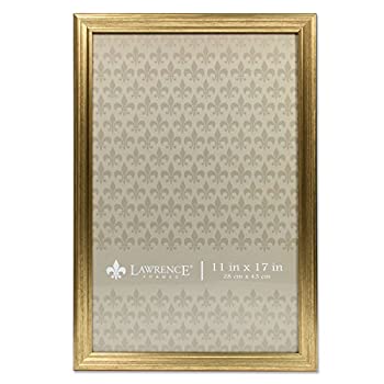 【中古】【輸入品・未使用】Lawrence Frames 536217 ゴールド 11x17 サッター 光沢仕上げ 写真フレーム