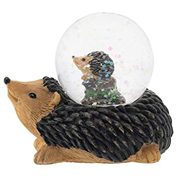 【中古】【輸入品・未使用】Elanze Designs ハリネズミと赤ちゃんのフィギュア 45mm グリッター 水球装飾