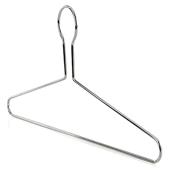 【中古】【輸入品・未使用】Hangerworld 10個パックStrongメタルクロームセキュリティHangers???Heavy Dutyホテル服衣服コートハンガー43?cm (17インチ)