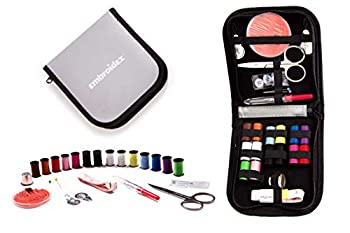 【中古】【輸入品・未使用】Sewing Kit Embroidex Compact Zippered Hiqh Quality Filled with Sewing Notions Supplies - Trendy Perfect for Beginners