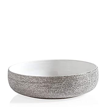 【中古】【インポート品・未当て嵌める】Torre \u0026 Tagus 902423?Bravaしろがね色Spun Textured 10?\"どんぶり鉢"