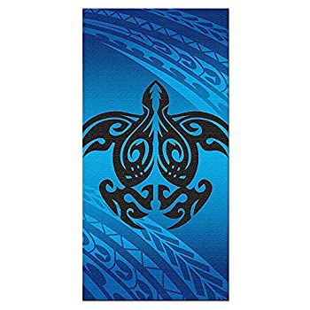 【中古】【輸入品・未使用】Hawaii Beach Towel Tribal Honu Turtle Blue