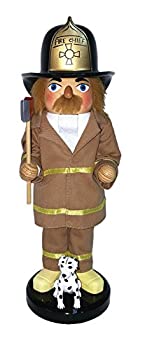【中古】【輸入品・未使用】Santa \'sワークショップ70974?Fireman and Dalmatian Nutcracker、14インチ、マルチカラー