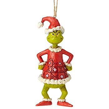 【中古】【輸入品・未使用】Enesco Grinch by Jim Shore Grinch Dressed As Santa orn