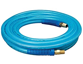 【中古】【輸入品・未使用】Amflo 12-25E Blue 300 PSI Polyurethane Air Hose 1/4 x 25' With 1/4 MNPT Swivel Ends And Bend Restrictor Fittings by Amflo