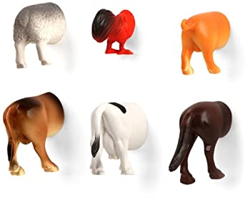 【中古】【39shop】【輸入品・未使用】farm★animal butt magnets set of 6 ファーム アニマル バット マグネット（新古品）｜アトリエ絵利奈