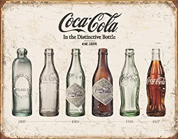 【中古】【輸入品・未使用】ブリキ看板 コカ・コーラ est.1886