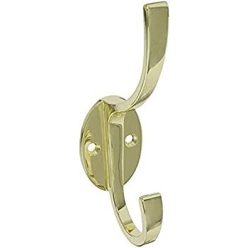 【中古】【輸入品・未使用】(Polished Brass) - National Hardware S806-968 V8009 Modern Coat & Hat Hooks in Brass 5-1/2