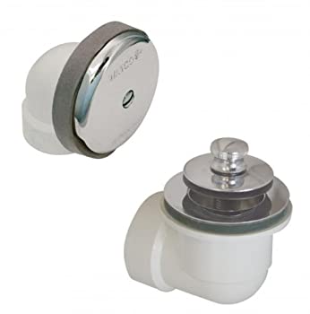 【中古】【輸入品・未使用】Watco Manufacturing 601-PP-PVC-BN 3.8cm Schedule 40 PVC Piping Push Pull Bath Waste Half Kit Brushed Nickel