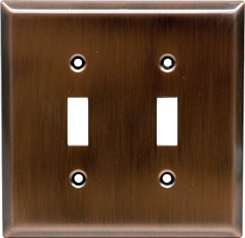 【中古】【輸入品・未使用】GEアンティーク銅従来壁プレート Double Switch Wall Plate 57383 1