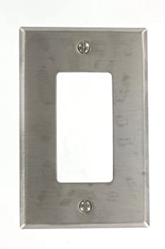 【中古】【輸入品・未使用】Leviton ssj26???40?1-gang、1-decoraステンレススチール、Midwayサイズウォールプレート、ステンレススチール