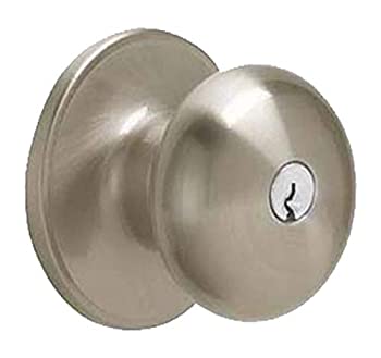 【中古】【39shop】【輸入品・未使用】Dexter★by Schlage J54STR619 Stratus Keyed Entry Knob Satin Nickel [並行輸入品]（新古品）｜アトリエ絵利奈