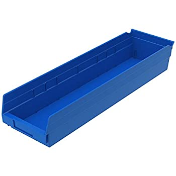 【中古】【輸入品・未使用】akro-mils 30164?24インチby 6-inch by 4-inchプラスチックのネストシェルフBinボックス、ブルー、ケース6