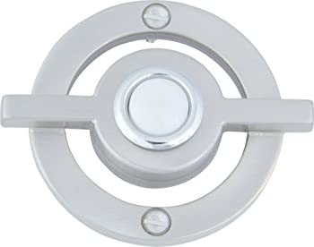 【中古】【輸入品・未使用】(Brushed Nickel) - Atlas Homewares DB643-BRN 6.4cm Avalon Door Bell Brushed Nickel