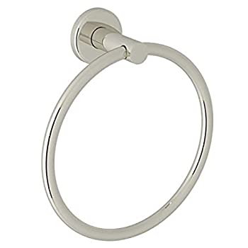 【中古】【輸入品・未使用】(Nickel) - Rohl LO4PN Lombardia 18cm Towel Ring Polished Nickel
