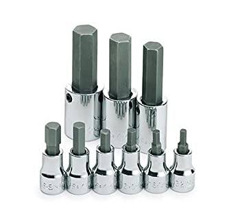 【中古】【インポート品・未当て嵌める】SK Hand Tool 19733 9 Pc.0.38 インチ. and 0.5 インチ. Drive Fractional Hex Bit Socket Set [並行輸入品]