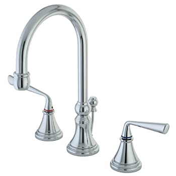 【中古】【39shop】【輸入品・未使用】キングストン真鍮ks298?ZLシルバーセージ広範囲洗面所の蛇口真鍮ポップアップで★8-Inch Adjustable Center KS2981ZL 1（新古品）｜アトリエ絵利奈