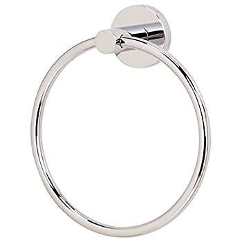 【中古】【輸入品・未使用】(Polished Nickel) - Alno A8340-PN Contemporary I Modern Towel Rings 15cm Polished Nickel