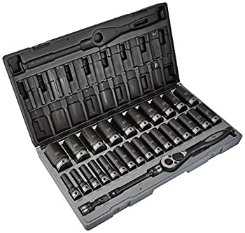 【中古】【39shop】【輸入品・未使用】Grey★Pneumatic Corp. GY82629MD .50 in. Drive 6 Point Metric Deep Duo Socket Set - 29 Pieces（新古品）｜アトリエ絵利奈