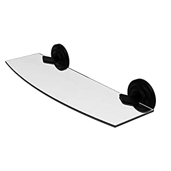【中古】【インポート品・未当て嵌める】Allied Brass QN-33/18-SBR 46糎 Glass Shelf Venetian Bronze