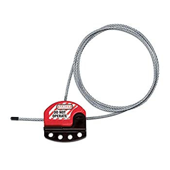 【中古】【輸入品・未使用】(0.4cm Diameter 1) - Master Lock S806 Adjustable Cable Lockout With 0.4cm X 1.8m Cable