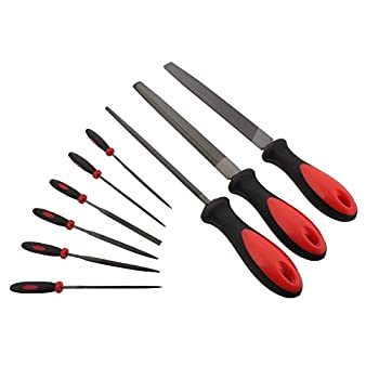 【中古】【輸入品・未使用】ABNR Hand Deburring File 9-Piece Set ? Deburr Kit of Small and Large Files for Metal Sharpening Wood Hole Shaping