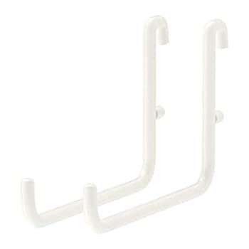 【中古】【輸入品・未使用】IKEA スカディスフック ホワイト 2個パック 503.356.18