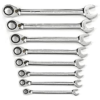 【中古】【輸入品・未使用】GearWrench 9533 8ピースSAEリバーシブルコンビネーションラチェットレンチセット